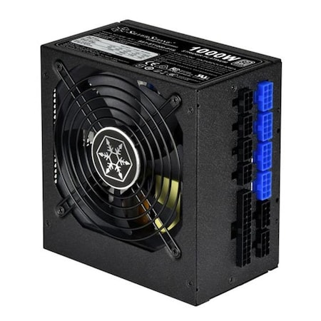 Silverstone SilverStone Technologies ST1000-PTS 1000 watt Fully Modular 80 Plus Platinum Power Supply in Ultra Compact; Black ST1000-PTS